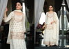 Rangoli Black And White By Eba Chinon Readymade Suit Wholesale Price In Surat